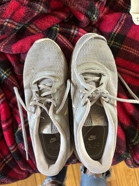 Nike Light Gray Breathable Mesh Trainers